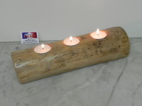 BOUGEOIR RONDIN 3 BOUGIES