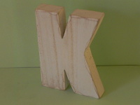 LETTRE DE L'ALPHABET EN BOIS